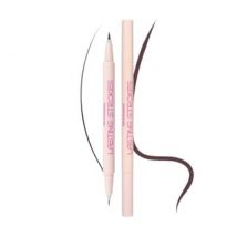 Kara Beauty - Lasting Strokes Double Ended Liquid Eyeliner - 2 Colors Black - 0.8 ml