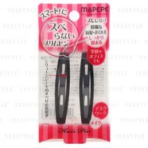 Mapepe Slim Hair Pin Black About 6.4 cm 2 pcs