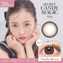 Candy Magic - Secret Candy Magic 1 Day Color Lens Vanilla Brown 20 pcs P-1.25 (20 pcs)