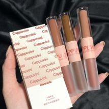 Cappuvini - Set of 3: Watery Dual-Ended Lip Glaze Set A: 01# & 02# & 03#