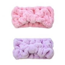 Fluffy Face Wash Headband 1 pc - Random Color