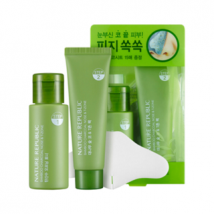 NATURE REPUBLIC - Bamboo Charcoal Nose & T-zone Pack: Toner 33ml + Pack 25ml 33ml + 25ml