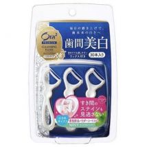 Sunstar - Ora2 Premium Cleansing Disposable Plastic Stemmed Dental Floss 30 pcs Mint
