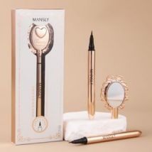 MANSLY - Intense Black Smooth Eyeliner with Mirror 1pc - 0.7g