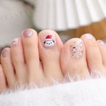 Lunacaca - Christmas Little Hedgehog Nail Art Sticker 24 pcs