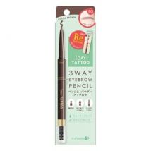 K-Palette - 1 Day Tattoo 3 Way Eyebrow Pencil 03 Cocoa Brown