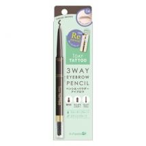 K-Palette - 1 Day Tattoo 3 Way Eyebrow Pencil 04 Greige Brown