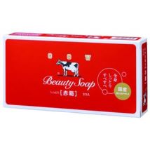 Cow Brand Soap - Beauty Soap Moisture Rose - 90g x 3