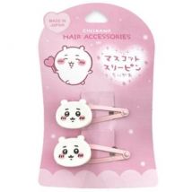 Chiikawa Mascot Hair Clip - Chiikawa Pink (Set of 2) 77 x 119mm