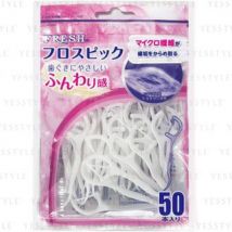 DENTALPRO - Fresh Disposable Plastic Stemmed Dental Flosser 50 pcs