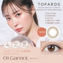 PIA - TOPARDS 1 Day Color Lens Garnet 10 pcs P-0.00 (10 pcs)