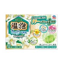 EARTH - Carbonated Water Luxury Refresh Kodawari Lily Bath Salt Tablet 12 pcs