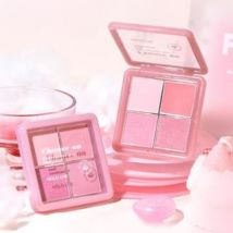 HOLD LIVE - 4 Colors Blusher Palette (3-4) #H03 Sweet Milk Taro - 11.5g