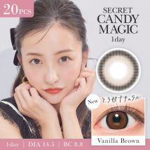 Candy Magic - Secret Candy Magic 1 Day Color Lens Vanilla Brown 20 pcs P-2.25 (20 pcs)