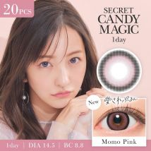 Candy Magic - Secret Candy Magic 1 Day Color Lens Momo Pink 20 pcs P-6.00 (20 pcs)