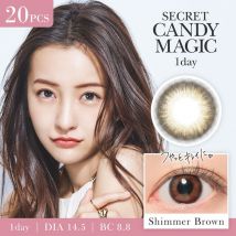 Candy Magic - Secret Candy Magic 1 Day Color Lens Shimmer Brown 20 pcs P-4.75 (20 pcs)