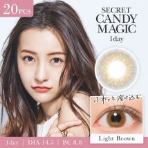 Candy Magic - Secret Candy Magic 1 Day Color Lens Light Brown 20 pcs P-3.75 (20 pcs)