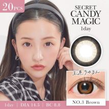 Candy Magic - Secret Candy Magic 1 Day Color Lens No.3 Brown 20 pcs P-2.75 (20 pcs)