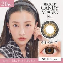 Candy Magic - Secret Candy Magic 1 Day Color Lens No.6 Brown 20 pcs P-8.00 (20 pcs)