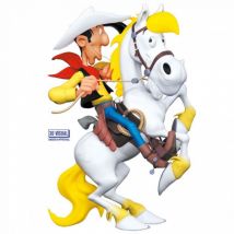 Figurine résine - Lucky Luke sur Jolly Jumper cabré - Plastoy - 9ème Store