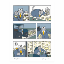 Sérigraphie - Le Chat - Oiseaux - Le Chat de Geluck - 9ème Store