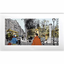 Estampe pigmentaire Nestor Burma par Tardi, Le 6e arrondissement - Christian Collin Editions - 9ème Store