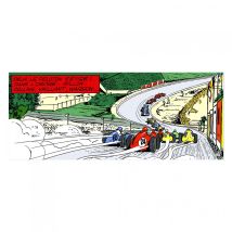 Michel Vaillant Art Strip, Le raidillon (Plexiglas, 200x80 cm) - Michel Vaillant Art Strips - 9ème Store