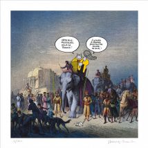 Estampe pigmentaire Le Chat de Geluck, Eléphant - Le Chat de Geluck - 9ème Store