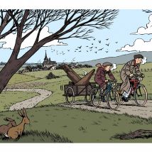 Digigraphie Emile Bravo, Spirou et Fantasio, Tournée en Belgique - Les Courts Tirages - 9ème Store