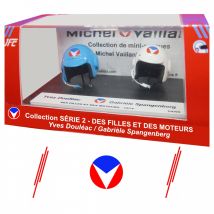 Duo de mini casques Michel Vaillant - Yves Douleac et Gabriele Spangenberg - Des filles et des moteurs - JF Créations - 9ème Store