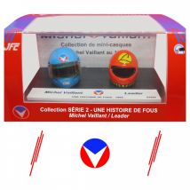 Duo de mini casques Michel Vaillant - Michel Vaillant et Leader - Une histoire de fous - JF Créations - 9ème Store