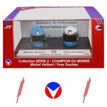 Duo de mini casques Michel Vaillant - Michel vaillant et Yves Douleac - Champion du monde - JF Créations - 9ème Store