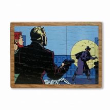 Talisman en chêne double face, Blake et Mortimer, La Marque Jaune, Tirez ! - Akimoff - 9ème Store