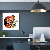 Tableau Spirou - Spirou et le Marsupilami - 60 x 60 cm - L'Art de la BD - 9ème Store
