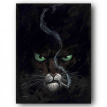 Tableau Blacksad 1 - Blacksad fume 50x70 cm - L'Art de la BD - 9ème Store