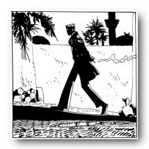 Tableau Corto Maltese 9 - Corto se promène 70x70 cm - L'Art de la BD - 9ème Store