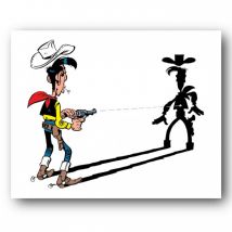Tableau Lucky Luke 2 - L'homme qui tire plus vite... - L'Art de la BD - 9ème Store