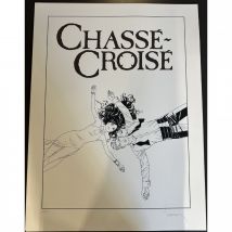 Sérigraphie Largo Winch - Chassé Croisé - Version N&B - Paradiffusion - 9ème Store
