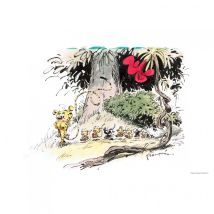 Maman Marsupilamie et ses petits (Dibond 36x24cm) - Art to print - 9ème Store