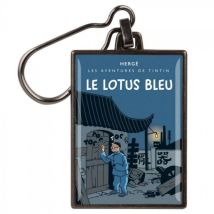 Porte-clés métal - Album Lotus colorisé - Tintinimaginatio - 9ème Store