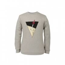 Sweat-Shirt Tintin - Triangle Fusée - Gris Clair Chiné - XXL - Tintinimaginatio - 9ème Store