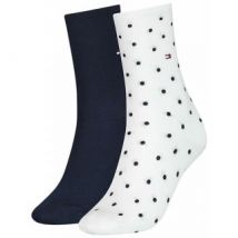 Skarpetki 2 pary Women Sock Dot 2P Off White 100001493 002 039 (TH301-b) Tommy Hilfiger