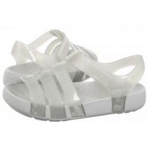 Sandałki Isabella Glitter Sandal k Silver Glitter 209836-0IC (CR304-a) Crocs