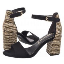 Sandały Czarne 1-28356-42 098 Black Comb (TM482-a) Tamaris