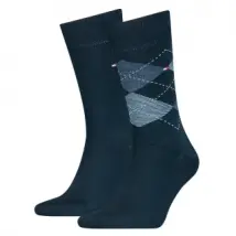 Skarpetki 2 pary Men Sock 2P Dark Navy 100001495 322 039 (TH302-c) Tommy Hilfiger