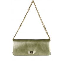 Clutch in ecopelle metallizzata