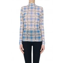 Top in tulle stampa logo