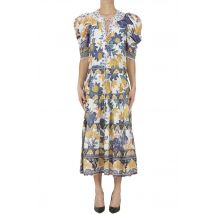 Flower print cotton dress