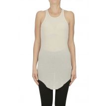 Tank top lungo a costine