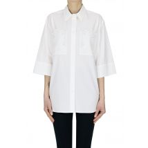 Camicia in cotone con tasche ricamate